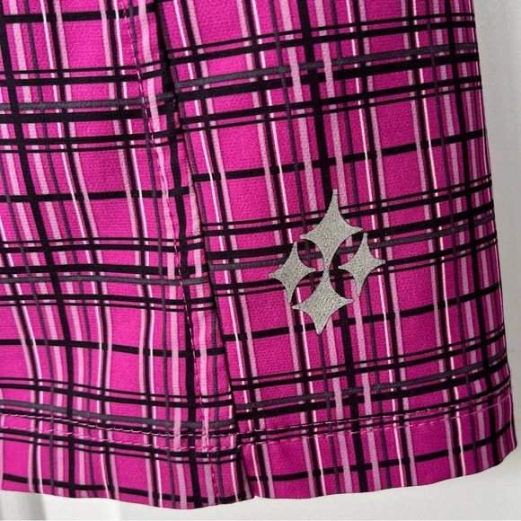 •All by JoFit• Golf/Tennis Pink & Black Plaid Skort - Size 6 - Picture 5 of 10